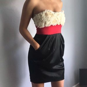 Floral Formal Homecoming Dress